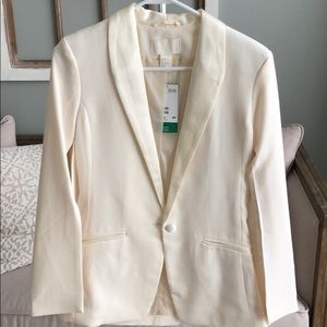 H&M Ivory blazer with cape sleeves